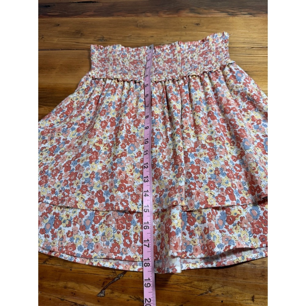 Rails Addison Skirt Womens Small Multi Wildflower Smocked Floral Tiered Mini - Picture 14 of 15